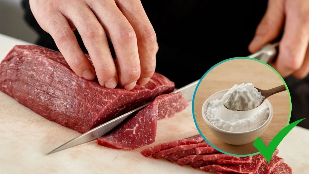Cómo el bicarbonato potencia el sabor de la carne al cocinar