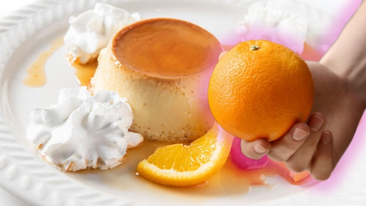 Receta fácil de flan de naranja con solo 3 ingredientes