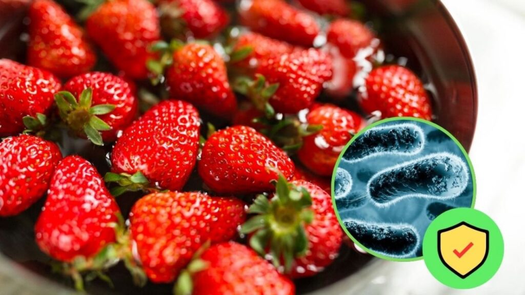 Cómo eliminar bacterias de fresas con 2 ingredientes fácilmente