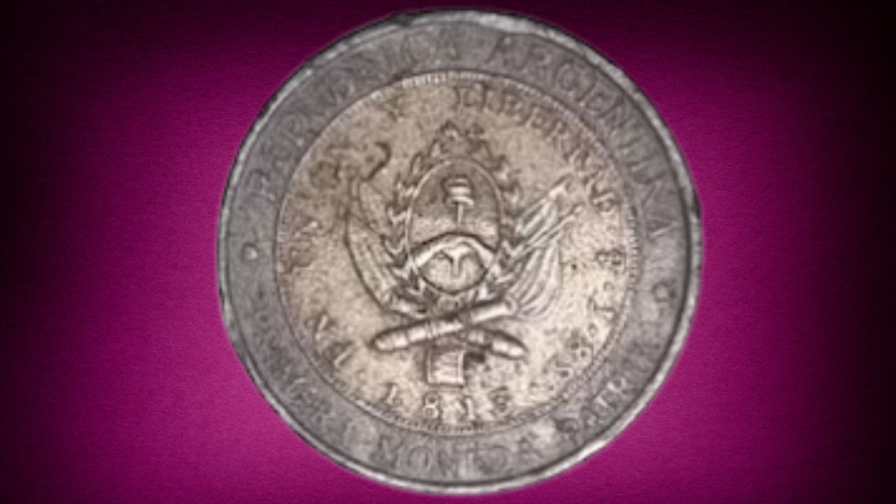 Antigua moneda argentina de 1 peso se vende por más de 400